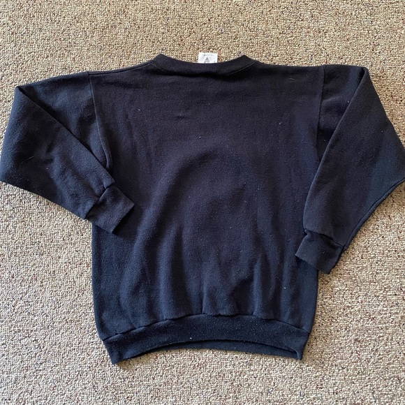 Vintage 1990 The Simpsons Crewneck Sweatshirt - Sz Small - Black Made in USA - Picture 4 of 5